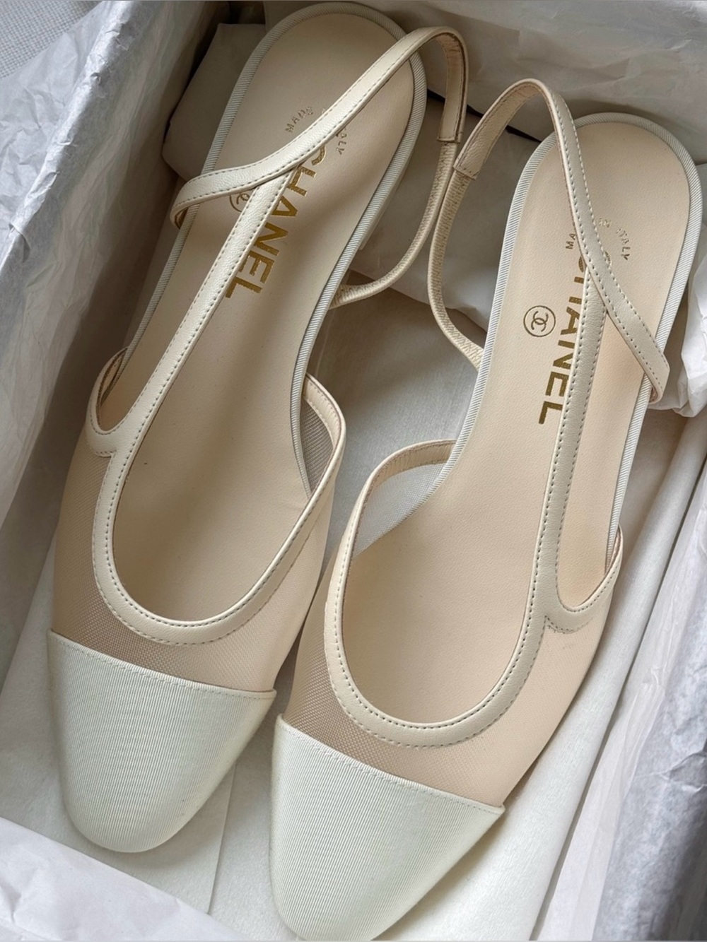 CHANEL mesh slingbacks - Picture 2 of 4